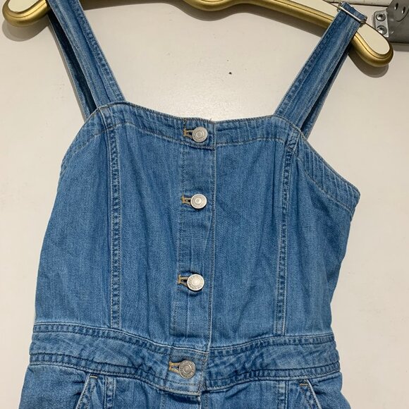 LEVI'S DENIM SLEEVELESS DRESSES SIZE XS - Picture 5 of 7
